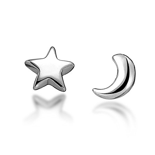 Product Cover Acxico Moonlight Express Moon and Stars Stud Earrings