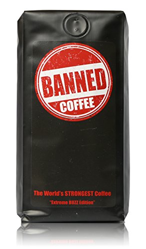 Product Cover Banned Coffee Whole Bean World's most delicious Strongest Coffee - Our Best Medium Dark Roast - 1 LB Bag