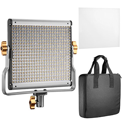 Product Cover Neewer Dimmable Bi-Color LED with U Bracket Professional Video Light for Studio, YouTube Outdoor Video Photography Lighting Kit, Durable Metal Frame, 480 LED Beads, 3200-5600K, CRI 96+