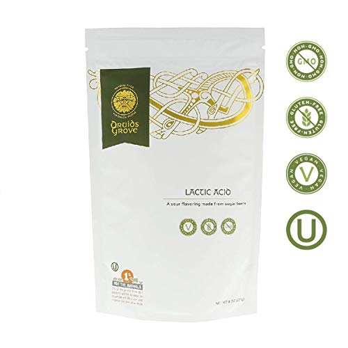Product Cover Druids Grove Lactic Acid ☮ Vegan ⊘ Non-GMO ❤ Gluten-Free ✡ OU Kosher Certified - 8 oz.