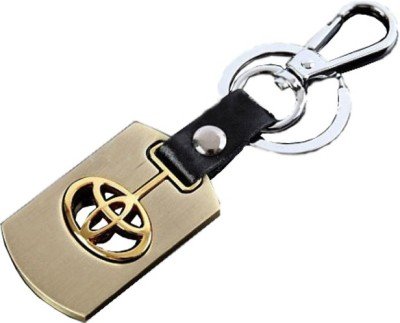 Product Cover Kairos Alloy Metal Key Chain for Toyota Cars Bike - Key Ring - Keychain Toyota Gold