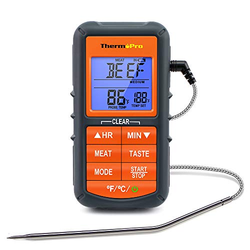 Product Cover ThermoPro TP06S Digital Grill Meat Thermometer with Probe for Smoker Grilling Food BBQ Thermometer