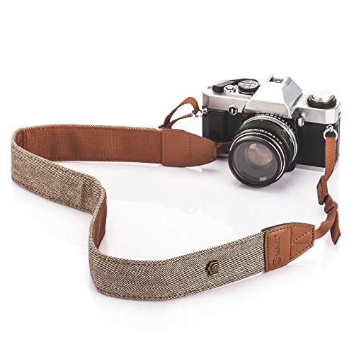 Product Cover TARION Camera Shoulder Neck Strap Vintage DSLR Camera Belt for Nikon Canon Sony Pentax Cameras Classic Khaki (Upgraded Version)