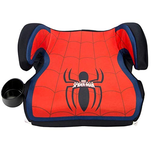 Product Cover KidsEmbrace Spider-Man Booster Car Seat, Marvel Youth Backless Seat, Red