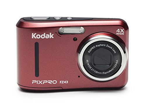 Product Cover Kodak PIXPRO Friendly Zoom FZ43-RD 16MP Digital Camera with 4X Optical Zoom and 2.7