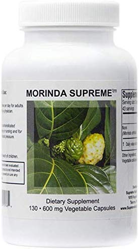 Product Cover Supreme Nutrition Morinda Supreme, 130 Whole Noni Fruit Capsules