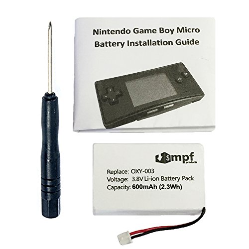 Product Cover MPF Products 600mAh OXY-003, GPNT-02 Battery Replacement Kit Compatible with Nintendo Game Boy Micro OXY-001