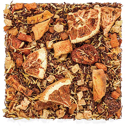 Product Cover Tealyra - Mango 'n Friends - Rooibos Fruity Herbal Loose Leaf Tea Blend - Red Bush - Pineapple - Orange - Strawberry - Caffeine-Free - Vitamines Rich - Hot and Iced - 110g (4-ounce)