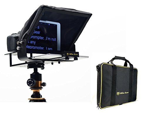 Product Cover Glide Gear TMP100 Adjustable iPad/ Tablet/ Smartphone Teleprompter Beam Splitter 70/30 Glass w/ Carry Case No Plastic All Metal / No Assembly Required
