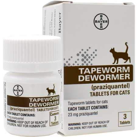 Product Cover Bayer Tapeworm Dewormer for Cats (3 Tablets) UPC 724089113436