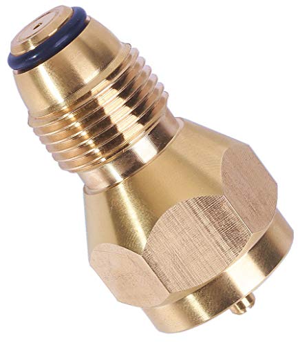 Product Cover DozyAnt Universal Safest Propane Refill Adapter for Throwaway Disposable Bottle - 100% Solid Brass Regulator Valve Accessory for All 1 LB Tank Small Cylinders