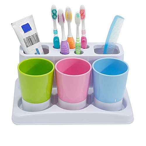 Product Cover Eslite Toothbrush Toothpaste Holder Stand for Bathroom Storage Organizer