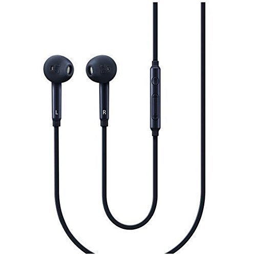 Product Cover New Black OEM Samsung 3.5mm Premium Sound/Stereo Earbud Headphones for Galaxy S5 S6 S6 Edge + Note 4 5 EO-EG920BB - Comes with Extra Eargels!!!