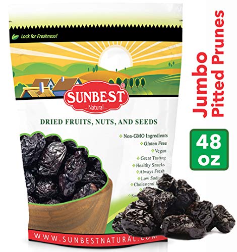 Product Cover SUNBEST Pitted Prunes 3 Lbs in Resealable Bag