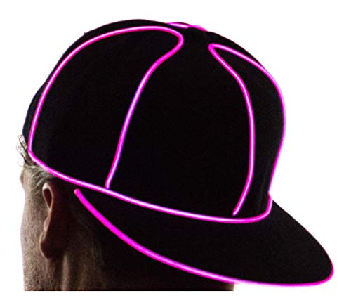 Product Cover NEON NIGHTLIFE Light Up Snapback Hat Boys & Girls LED Baseball Accessory, Pink