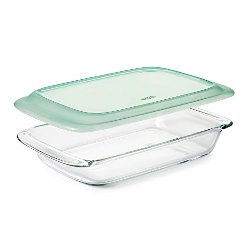Product Cover OXO Good Grips Freezer-to-Oven Safe 3 Qt Glass Baking Dish with Lid, 9 x 13