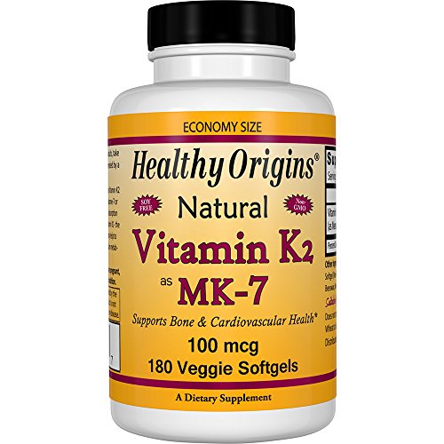 Product Cover Healthy Origins Vitamin K2 As MK-7 Supplement, 100 mcg, 180 Count
