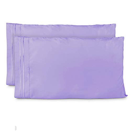 Product Cover Cosy House Collection Pillowcases Standard Size - Lavender Pillow Case Set of 2 - Fits Queen Size Pillows - Premium Super Soft Hotel Quality - Cool & Wrinkle Free - Hypoallergenic