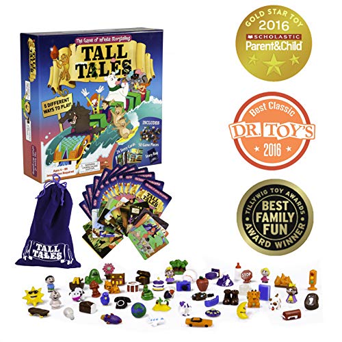Product Cover SCS Direct, Tall Tales Story Telling Board Game - The Educational Family Game of Infinite Storytelling - 5 Ways to Play - Promotes Creativity and Language Skills
