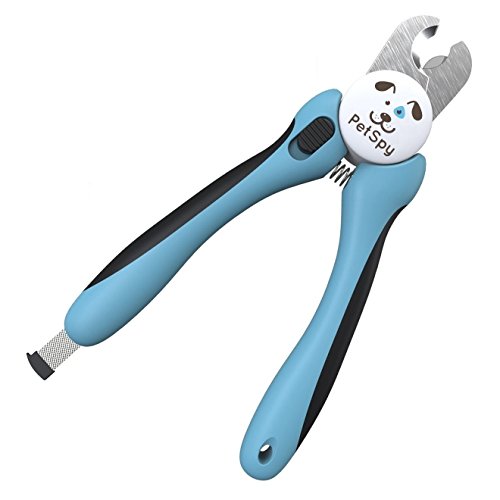 Product Cover PetSpy Best Dog Nail Clippers and Trimmer with Quick Sensor - Razor Sharp Blades, Safety Guard to Avoid Overcutting, Free Nail File - Start Professional & Safe Pet Grooming at Home