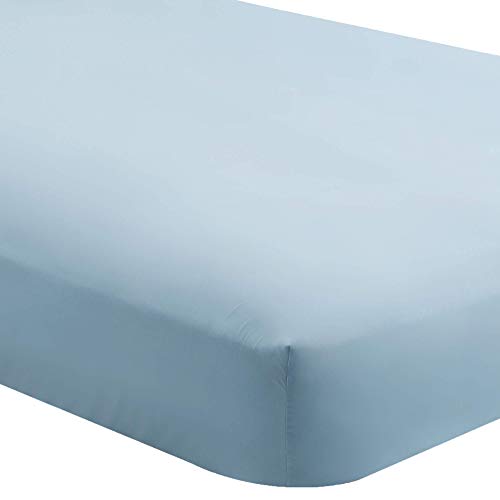 Product Cover Full , Light Blue : Fitted Bottom Sheet Premium 1800 Ultra-Soft Wrinkle Resistant Microfiber, Hypoallergenic, Deep Pocket (Full, Light Blue)