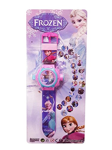 Product Cover bks Men's 24 Images Frozen Projector Watch