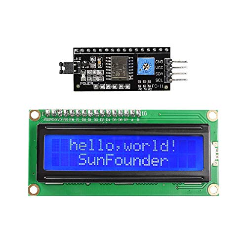 Product Cover SunFounder IIC I2C TWI 1602 Serial LCD Module Display for Arduino R3 Mega 2560 16x2