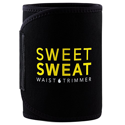 Product Cover Sports Research Sweet Sweat Premium Waist Trimmer, for Men & Women. Includes Free Sample of Sweet Sweat Workout Enhancer! (Large)