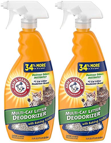 Product Cover Arm and Hammer Cat Litter Deodorizer Spray, 21.5 Fl Oz [2-Pack]