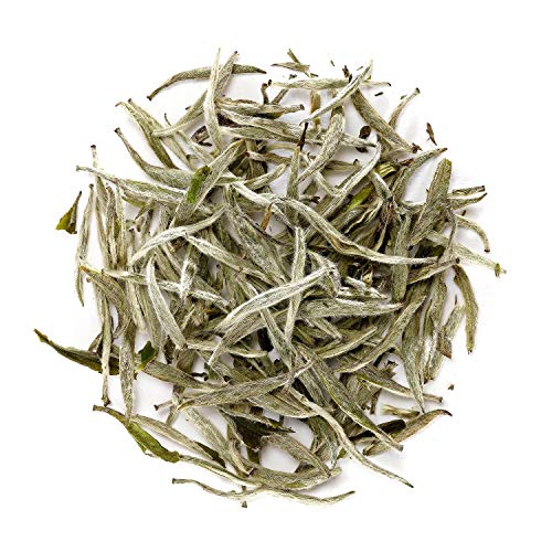 Product Cover Silver Needle White Tea - Chinese Silver Tip Tea - Bai Hao Yin Zhen - White Tips Tea China - Baihao Yinzhen Loose Leaf 100g 3.5 Ounce