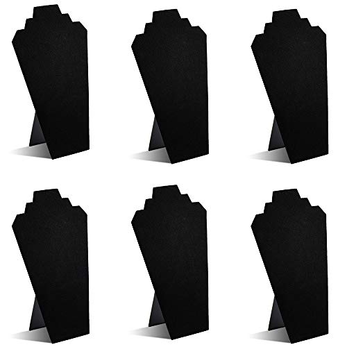 Product Cover TWING Black Velvet Necklace Jewelry Display Organizer Stand 6pcs/pack, 12.5inches