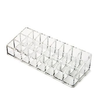 Product Cover Okayji 24 Compartment Luxurius Clear Acrylic Makeup Organiser Lipstick Holder Case