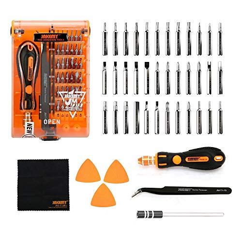 Product Cover Screwdriver Set 43 in 1 Precision Screwdriver Kit JAKEMY Magnetic Replaceable Bits Repair Tool Kit Opening Tool and Tweezer for iphone Cellphone PC Electronics
