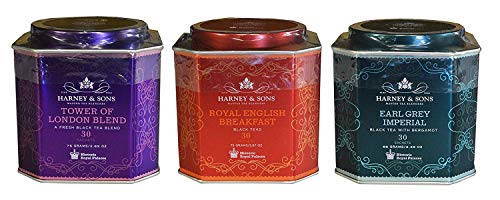 Product Cover Harney & Sons Historic Royal Palaces Black Tea Collection Set of 3 - Tower of London, Royal English Breakfast, & Earl Grey Imperial