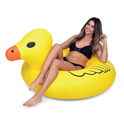 Product Cover GoFloats Inflatable Rubber Duck Pool Float Party Tube, Float in Style (for Adults and Kids)