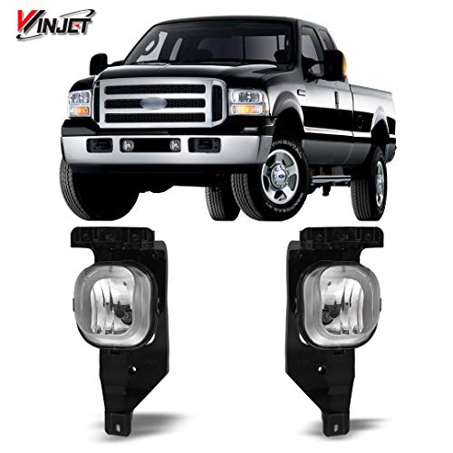 Product Cover Winjet WJ30-0151-09 OEM Series for Ford [2005-2007 F-250 F-350 Super Duty] [2005 Excursion] Clear Lens Driving Fog Lights