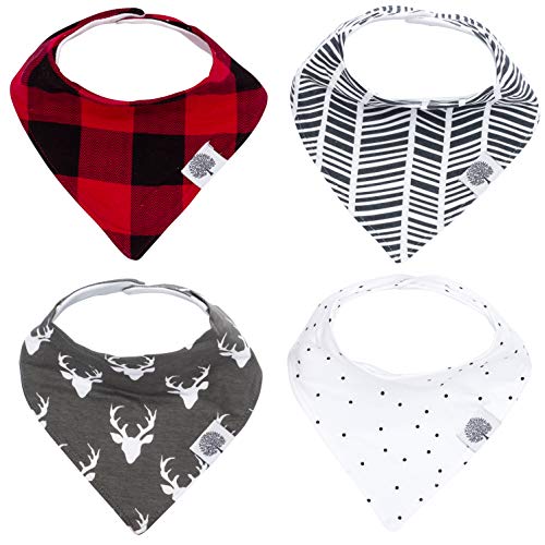 Product Cover Parker Baby Bandana Drool Bibs - 4 Pack Baby Bibs for Boys, Girls, Unisex -