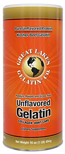 Product Cover Great Lakes Gelatin, Certified Paleo Friendly, Keto Certified, Beef Gelatin Collagen Protein, Pasture-Raised, Grass-Fed, Non-GMO, Kosher, 16 oz. - FFP