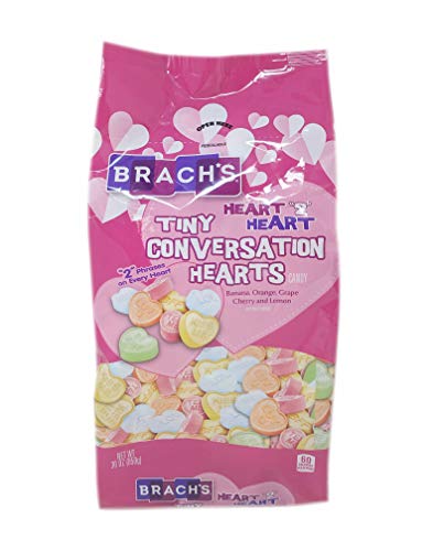Product Cover Brach's Tiny Conversation Hearts, Assorted Flavors, 33 oz