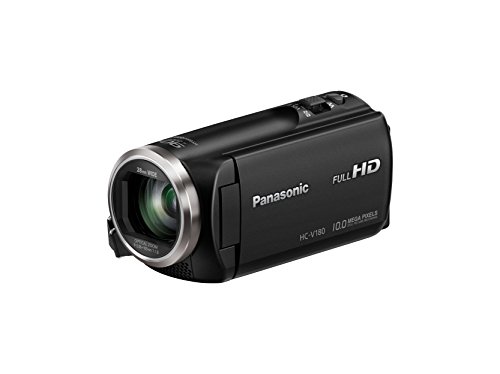 Product Cover Panasonic Full HD Video Camera Camcorder HC-V180K, 50X Optical Zoom, 1/5.8-Inch BSI Sensor, Touch Enabled 2.7-Inch LCD Display (Black)