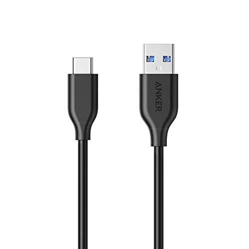 Product Cover Anker USB Type C Cable, Powerline USB C to USB 3.0 Cable (3ft) with 56k Ohm Pull-up Resistor for Samsung Galaxy Note 8, Galaxy S8, S8+, S9, MacBook, Sony XZ, LG V20 G5 G6, HTC 10 and More