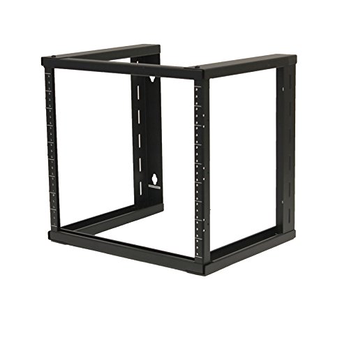 Product Cover NavePoint 9U Wall Mount Open Frame 19 Inch Server Equipment Rack Threaded 16 inch Depth Black