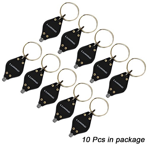Product Cover LUMAND Pack of 10 Uv Mini LED Keychain Flashlight Blacklight Lights(10PCS, Black)