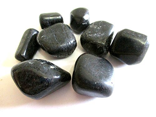 Product Cover Black Tourmaline Tumbled Stone 100 Grams Attractive Genuine A Grade Approx.75