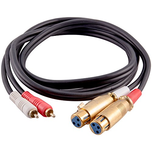 Product Cover Seismic Audio Premium 6 Foot XLR Female to Dual Male Patch Cable-XLRF to 2-RCA (SA-DRCXLF6)