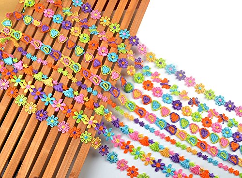 Product Cover eZthings Designer Decorating Lace and Trims for Sewing and Craft Projects, 10 yd, 10 Designs Set