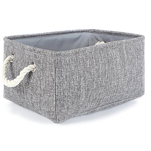 Product Cover TheWarmHome Small Storage Basket Linen Storage Bins for Toy Storage,Grey