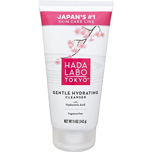 Product Cover Hada Labo Tokyo Gentle Hydrating Cleanser 5 Oz - with Hyaluronic Acid cream facial wash non-drying free from fragrance parabens alcohol mineral oil and dyes (Packaging May Vary)