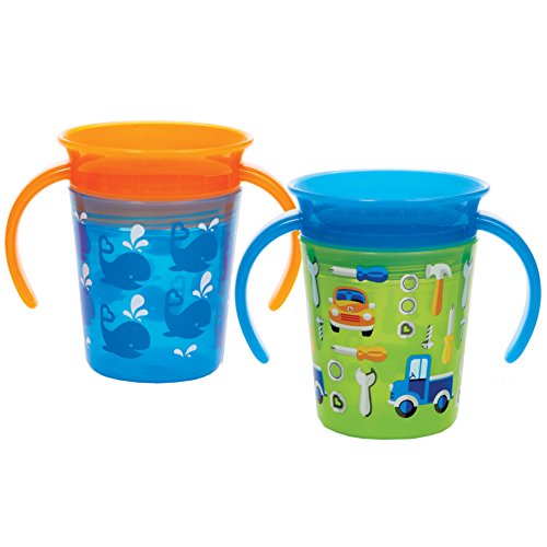 Product Cover Munchkin Miracle 360 Trainer Cup, Blue/Green, 2 Count