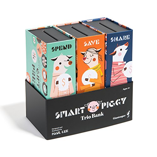 Product Cover Giantsuper Smart Piggy Trio Bank: 3-in-1 Money-Wise Educational Piggy Bank